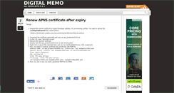 Desktop Screenshot of digitalmemo.neobie.net